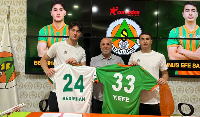 Alanyaspor'a tam 2 genç yıldız!