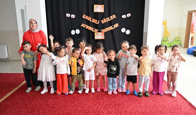 Altındağ Belediyesi kreşlerinde göz taraması sürüyor