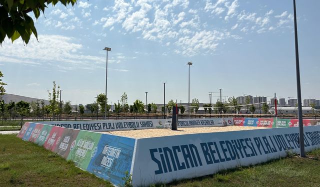 Plaj voleybolu heyecanı Sincan Park’ta