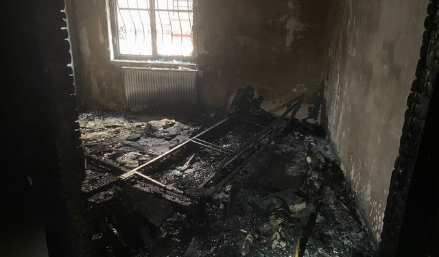 Keçiören’de 4 katlı binada yangın