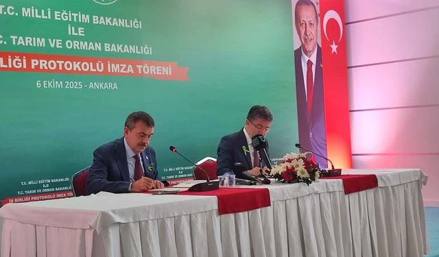 MEB ile Tarım Bakanlığı’ndan eğitimde yeşil dönem!