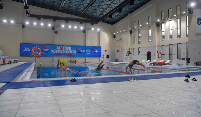 Sincan Atatürk Yüzme Havuzu ve Spor Kompleksi'ne büyük ilgi