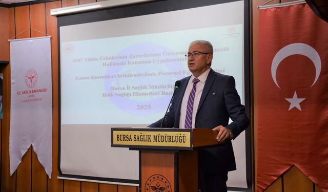 Bursa’da kamu kurumlarına tütünle mücadele eğitimi