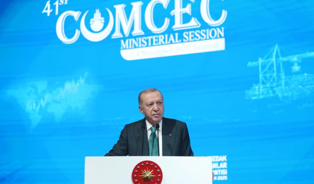 Erdoğan: İslam dünyası adil barış için ortak hareket etmeli