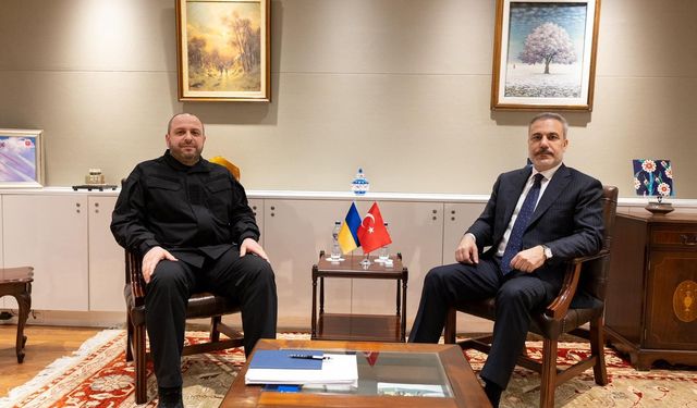 Fidan, Ukrayna Güvenlik Konseyi Sekreteri Umerov ile görüştü