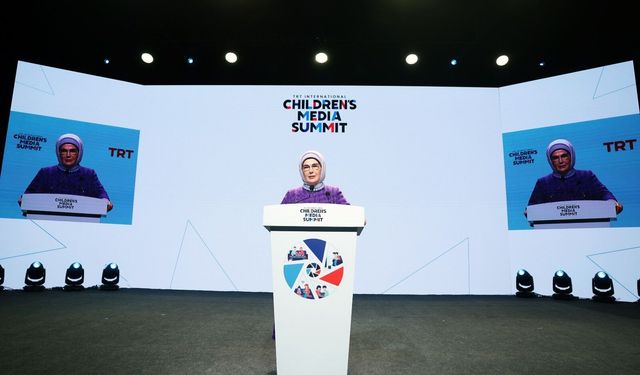 Emine Erdoğan, TRT Çocuk Medyası Zirvesi’ne katıldı
