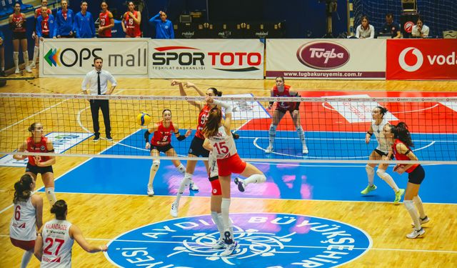 Aras Kargo SK, Aydın’da set vermeden kazandı