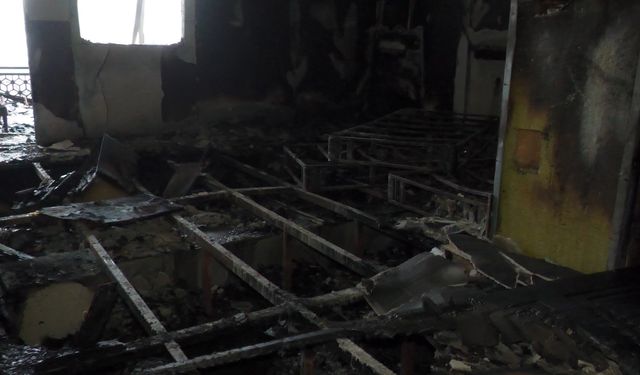 Van’daki otel yangınında büyük hasar