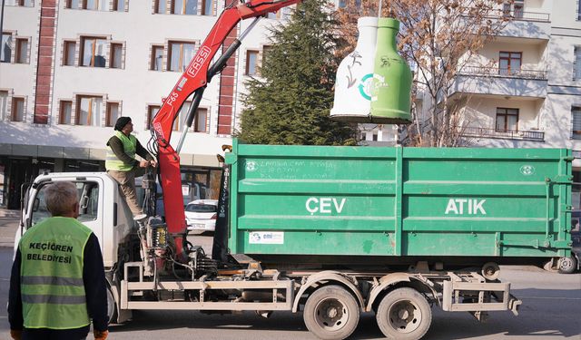 Keçiören’de 6 tür atık düzenli olarak geri dönüştürülüyor