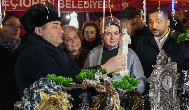 Keçiören’de kadın emeği yeni yıl pazarı açıldı