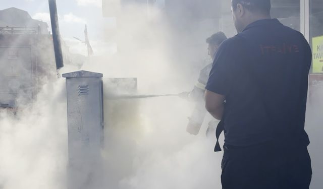 Aksaray’da trafoda çıkan yangın paniğe neden oldu