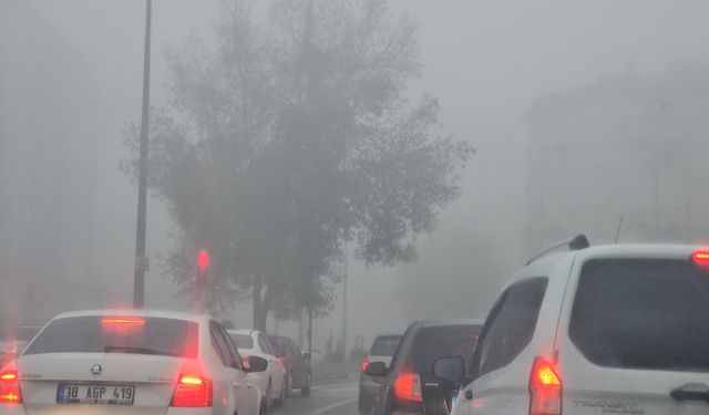 Kayseri’de yoğun sis etkili oldu