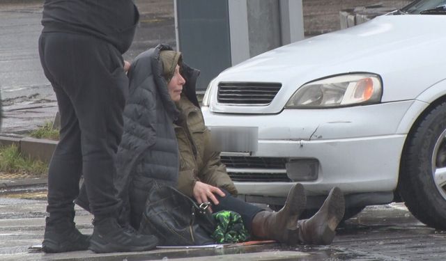 Altındağ’da yaya geçidinde kaza