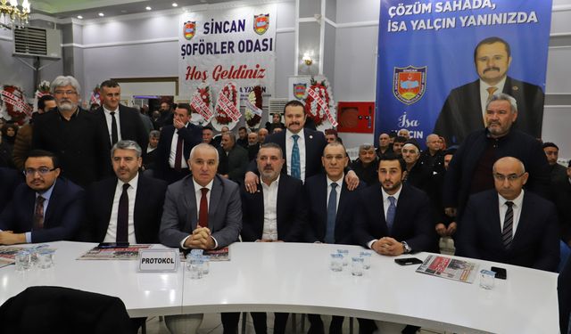 Sincan Şoförler Odası’nda İsa Yalçın yeniden başkan seçildi