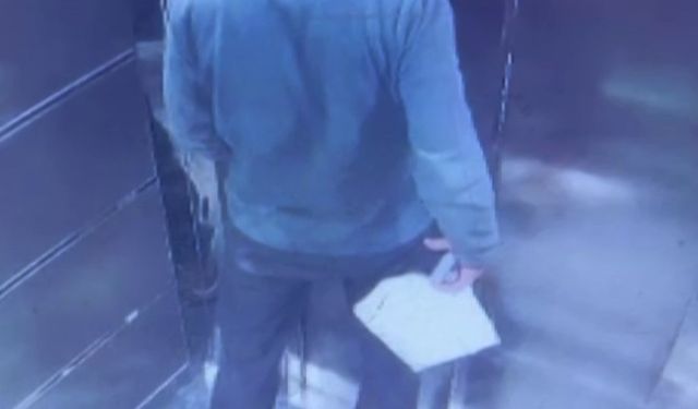 Asansördeki pis kokunun kaynağı kargocu çıktı