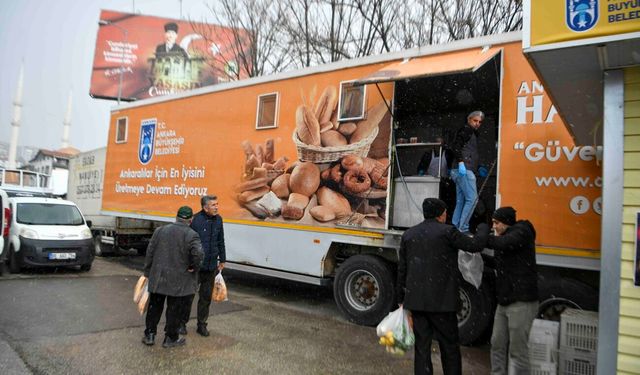 Ankara Halk Ekmek mobil fırını Şentepe’de