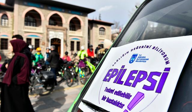 Ankara’da tekerler epilepsi farkındalığı için döndü