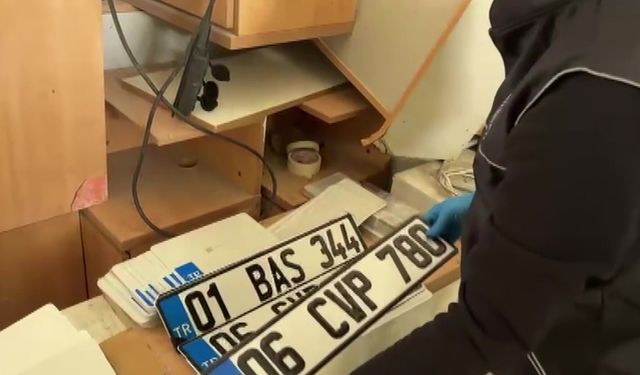 Adana’da sahte plaka operasyonu: 3 atölye deşifre edildi