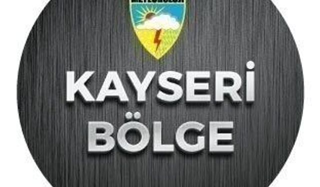 Kayseri'ye fırtına uyarısı yapıldı