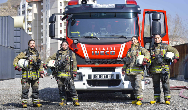 Ankara İtfaiyesi'nde kadın sayısı 6 yılda yüzde 370 arttı