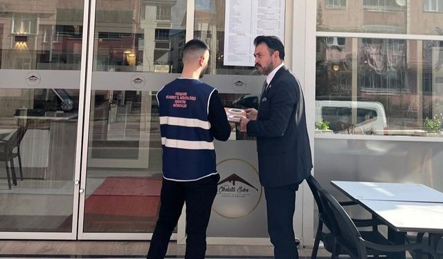 Kırşehir'de market ve restoranlarda etiket cezası