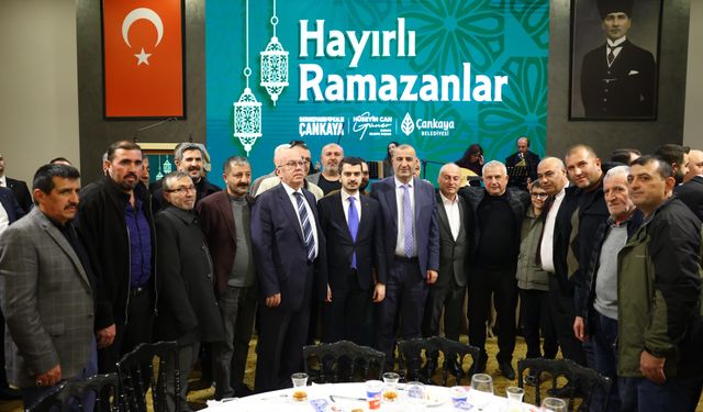 Çankaya’da taksici ve minibüsçülerle iftar buluşması