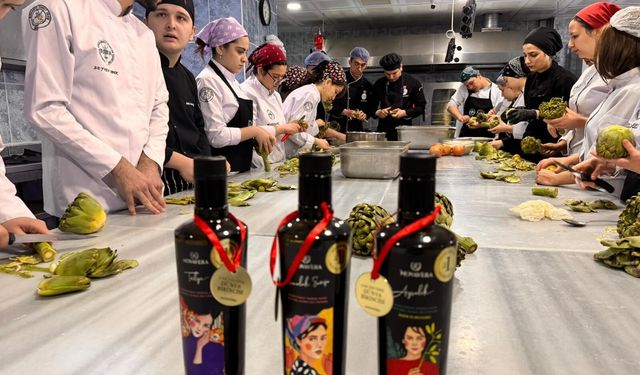 Burhaniye'de üç farklı zeytinyağıyla lezzet deneyi