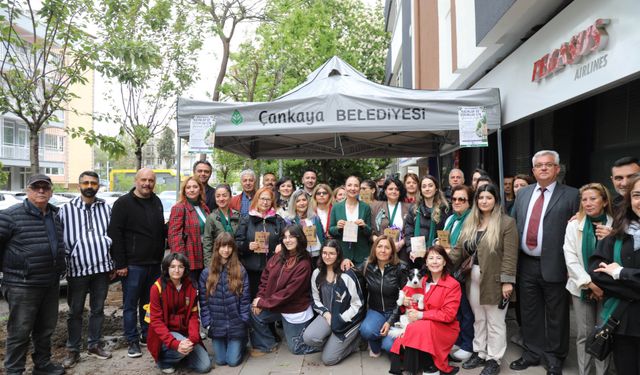Çankaya’da kadınlar ve çocuklar için fidan dikildi