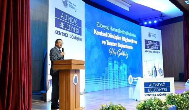 Altındağ’da Zübeyde Hanım Mahallesi İçin Dönüşüm Toplantısı