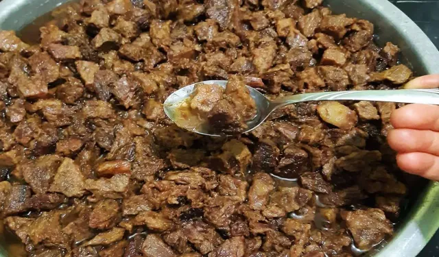 Kızılcahamam’ın meşhur kavurması bayram sofralarında