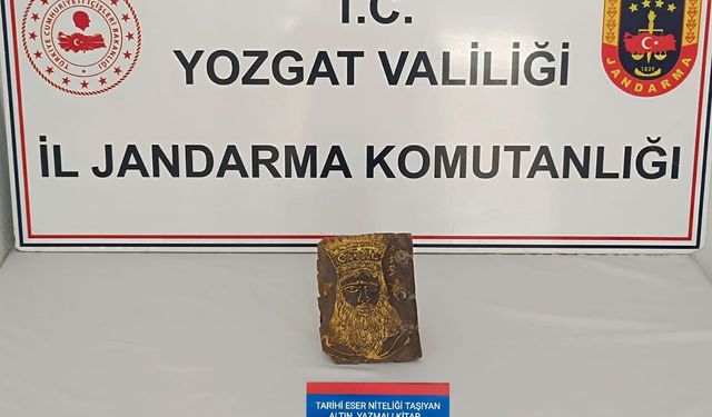Sorgun’da paha biçilemeyen eser operasyonla yakalandı