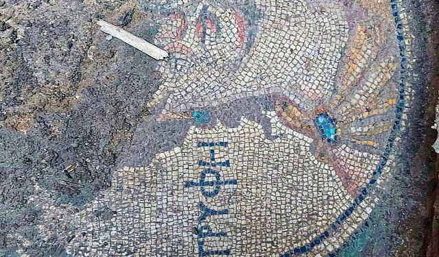 Zile’de Roma dönemine ait figürlü mozaik bulundu