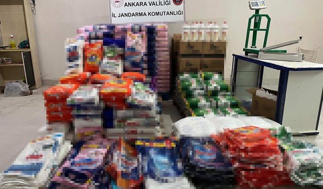 Altındağ’da sahte deterjan operasyonu