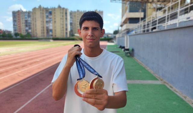 Adanalı genç atletin hedefi olimpiyat kürsüsü