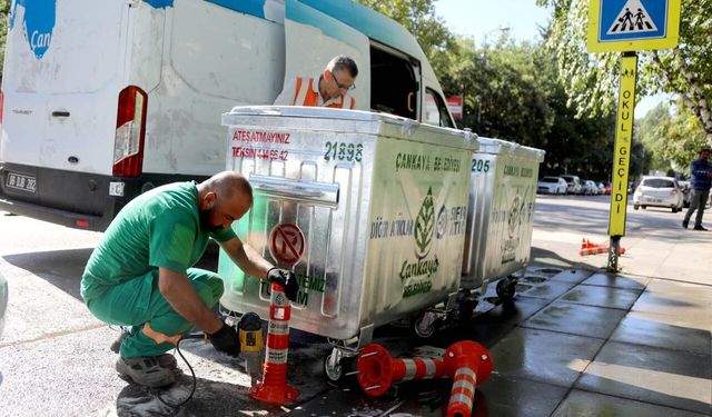Çankaya'da NATO Zirvesi için çöp toplama sistemi değişti