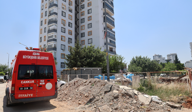 Kozan'da itfaiye binası için başlatılan çalışma tartışma konusu oldu