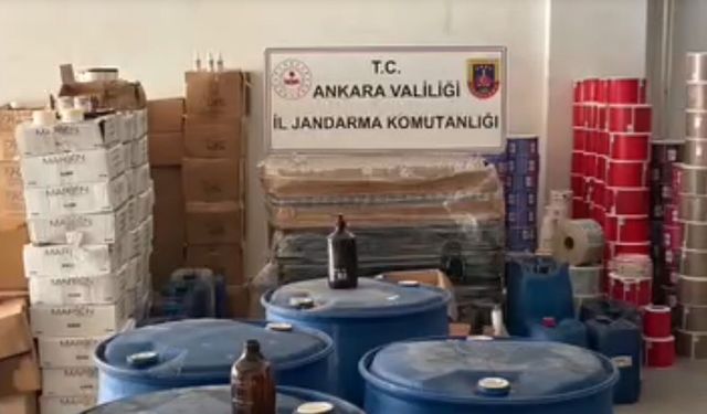 Ankara’da 10 milyonluk sahte kozmetik operasyonu
