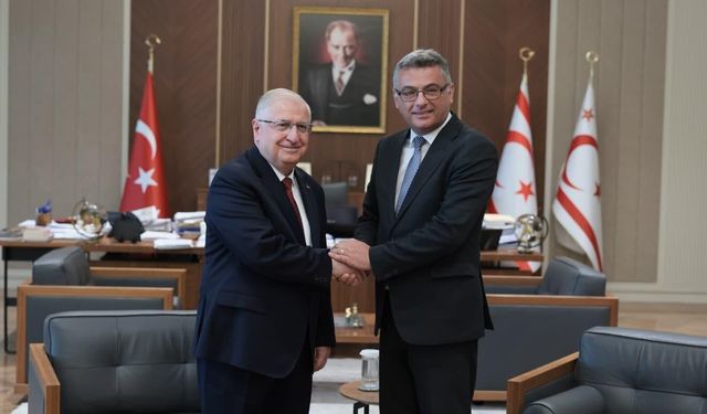 Yaşar Güler, KKTC Cumhurbaşkanı Erhürman ile görüştü