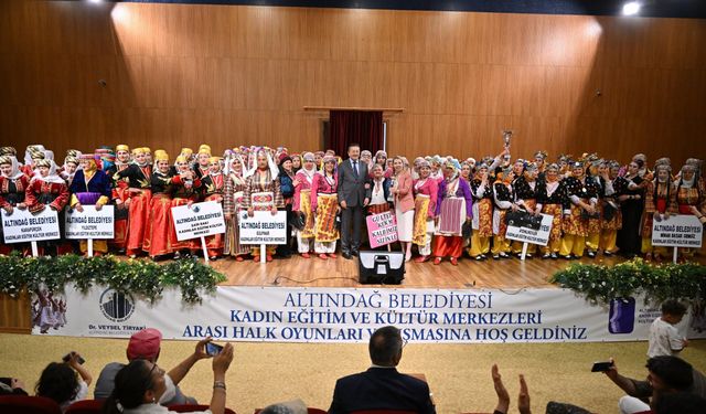 Altındağ'da halk oyunları yarışmasının birincisi belli oldu