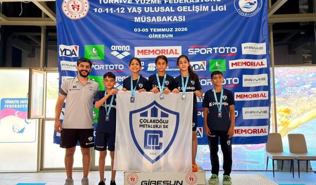 Ulusal Gelişim Ligi'nde Çolakoğlu yüzücüleri öne çıktı