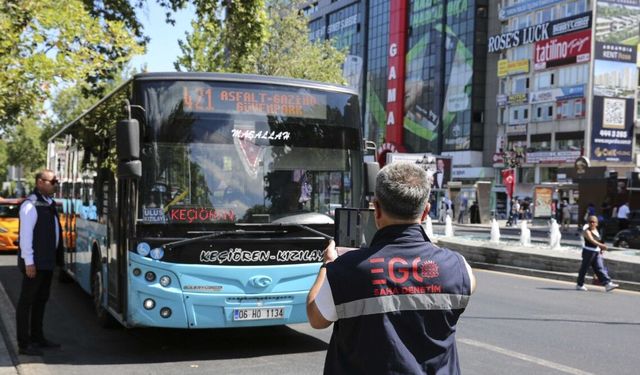 EGO'dan toplu taşımada klima denetimi