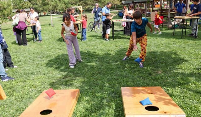 Çankaya parklarında Ahşap Oyunları etkinliği başladı