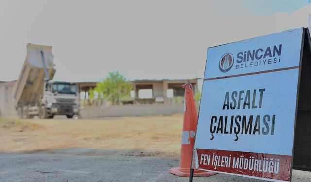 Alcı Mahallesi'nde asfalt çalışmaları sürüyor