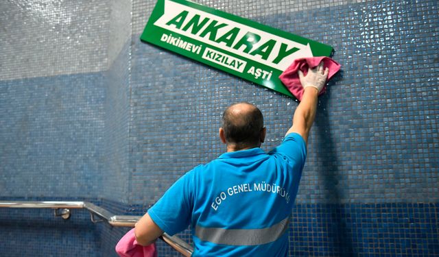 Ankara'da metro ve ANKARAY'da gece temizliği