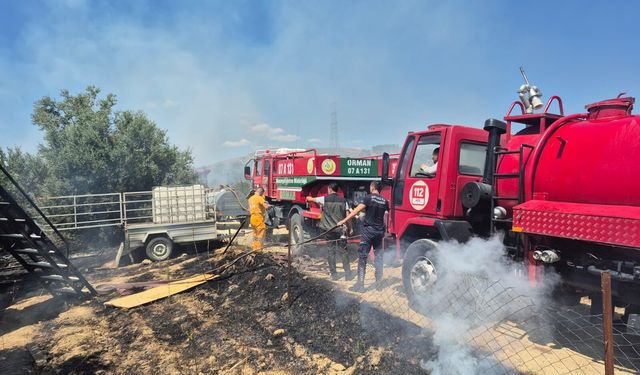 Antalya Seleukeia Antik Kenti yakınında yangın