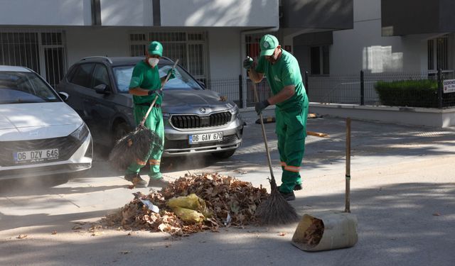 Çankaya’nın 124 mahallesinde temizlik mesaisi