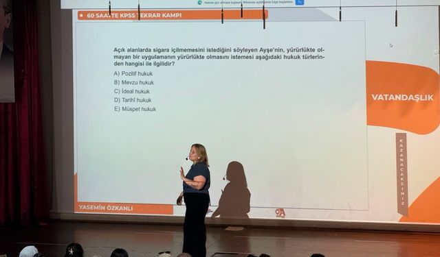 Sincan'da KPSS adaylarına ücretsiz tekrar kampı
