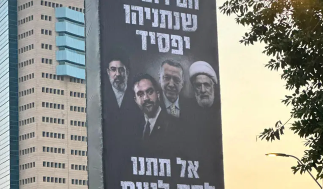 Netanyahu’nun seçim afişinde Erdoğan detayı