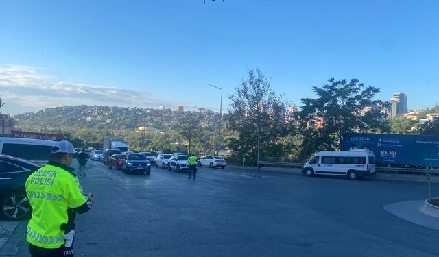 Bahçeşehir'de dron destekli trafik denetimi: 83 araca ceza