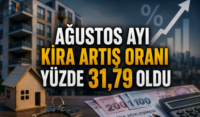 Ağustos ayı kira artış oranı yüzde 31,79 oldu
